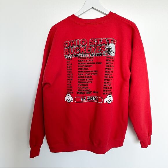 Vintage Ohio State Buckeyes 2002 National Champions Tostito Bowl Sweatshirt - Picture 5 of 11